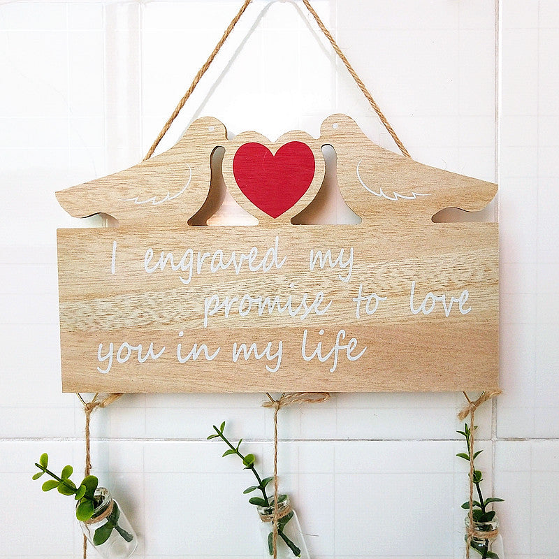 Decorative Hanging Planter with Message Board