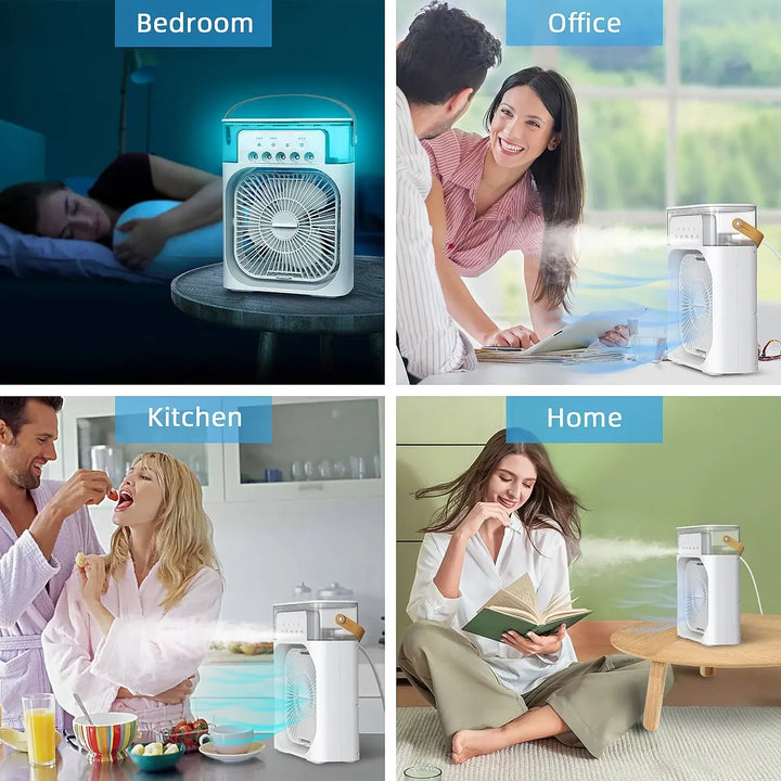 3-in-1 Portable Air Cooler with Humidifier and LED Night Lights | Kalsten