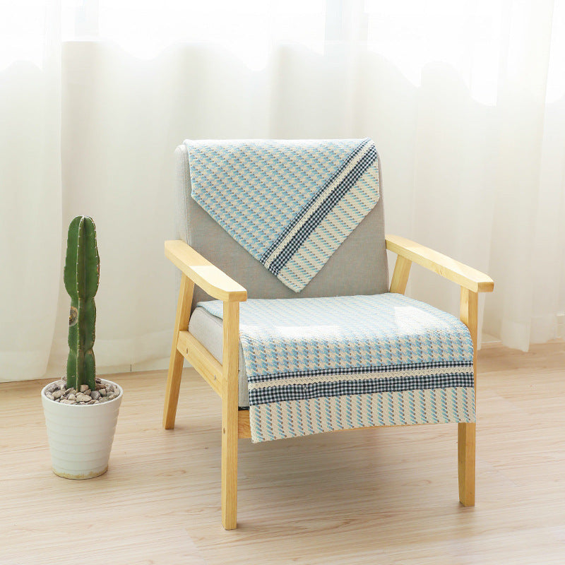 Sofa cushion set for 3-seater with non-slip underside and decorative stitching Kalsten