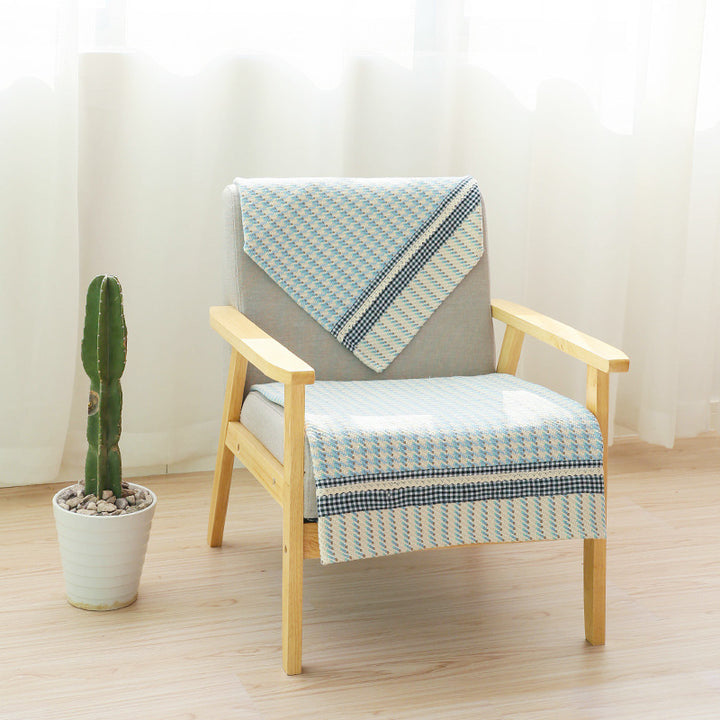 Sofa cushion set for 3-seater with non-slip underside and decorative stitching Kalsten