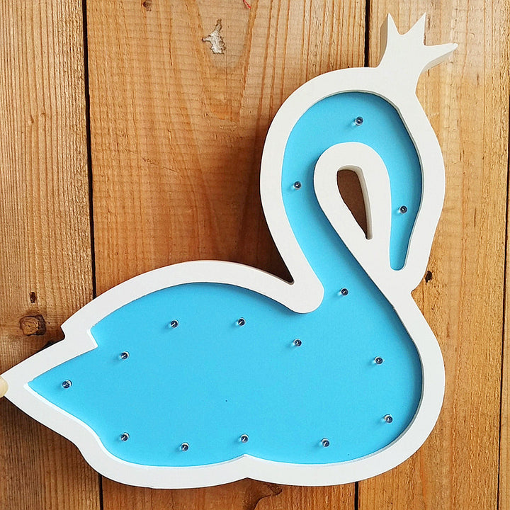 Decorative LED Swan Wall Lamp