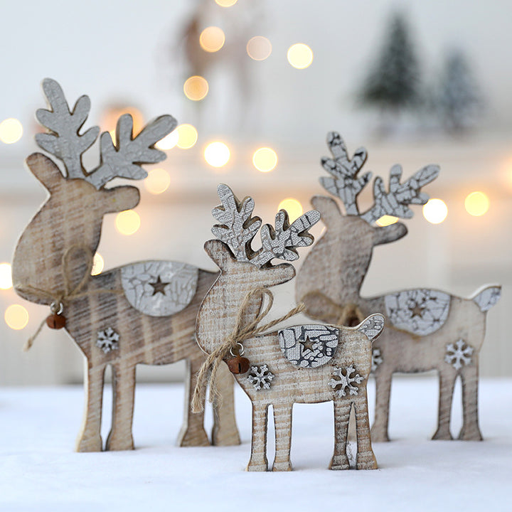 Decorative Wooden Reindeer Figurine
