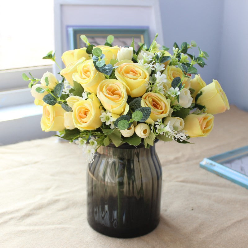 Realistic Silk Flower Bouquet