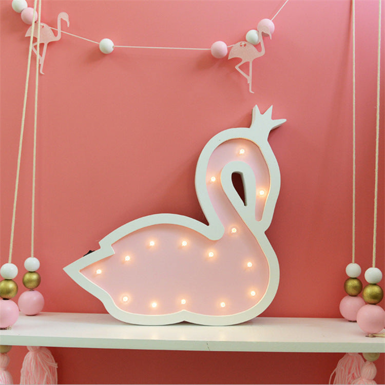 Decorative LED Swan Wall Lamp