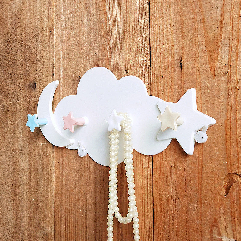 Decorative Cloud Wall Hook Organizer