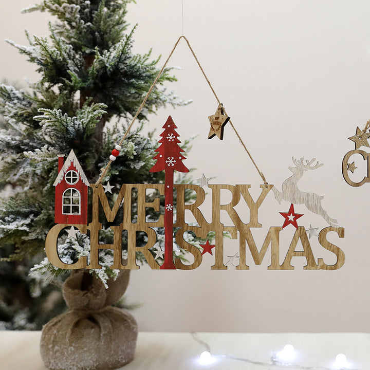 Wooden Christmas Decoration Sign