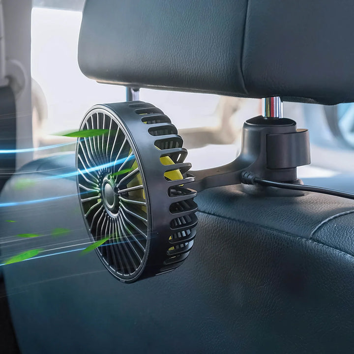 Portable Car Fan Cooler with USB and 3 Wind Settings | Kalsten
