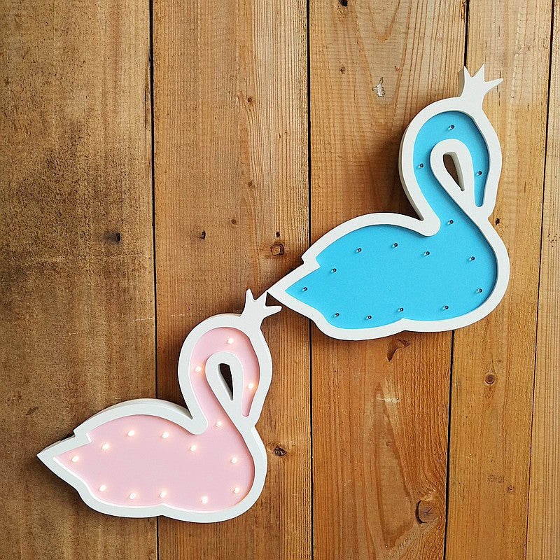 Decorative LED Swan Wall Lamp
