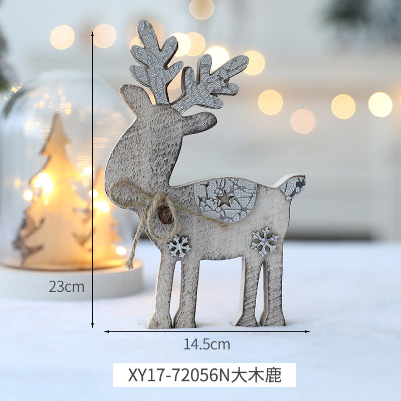 Decorative Wooden Reindeer Figurine