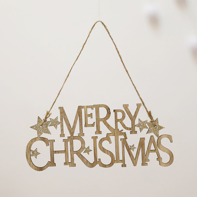 Wooden Christmas Decoration Sign