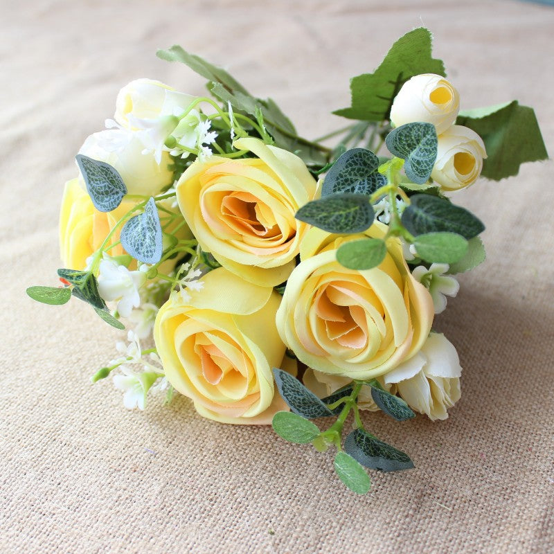 Realistic Silk Flower Bouquet