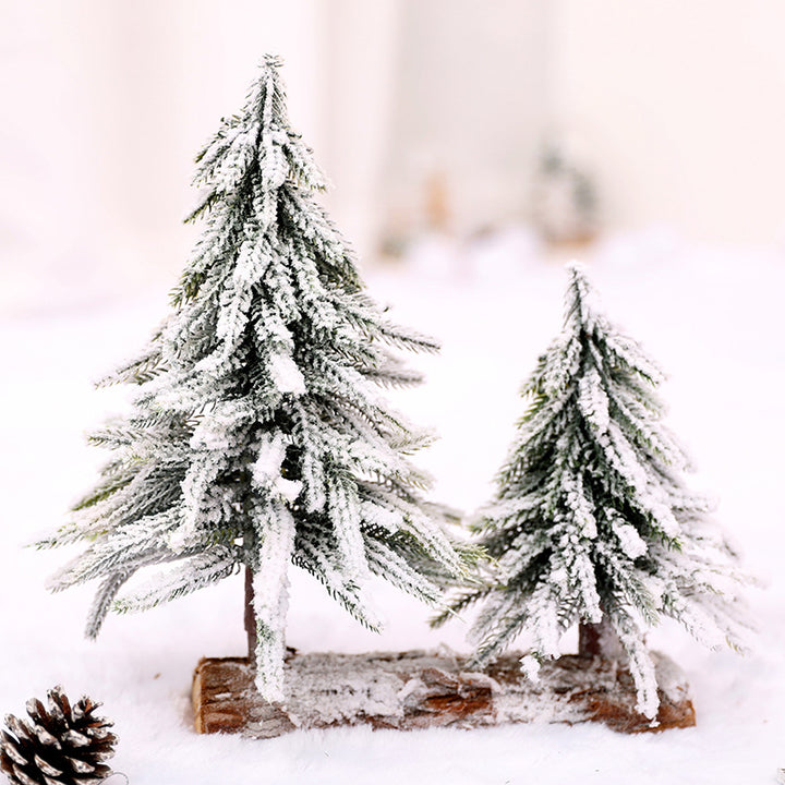 Artificial Snowy Pine Tree Decor