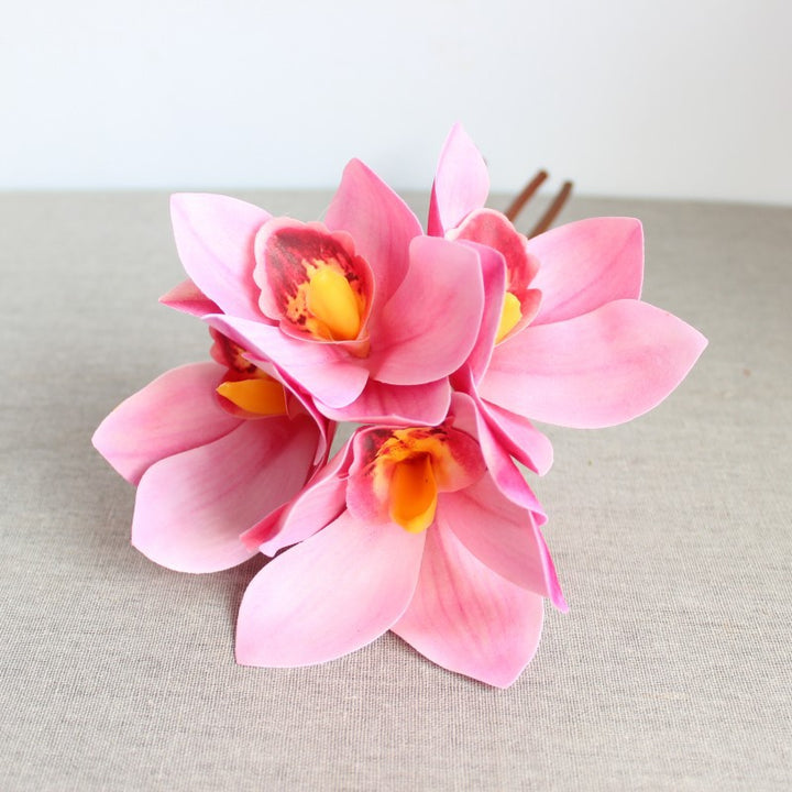 Realistic Orchid Flower Bouquet