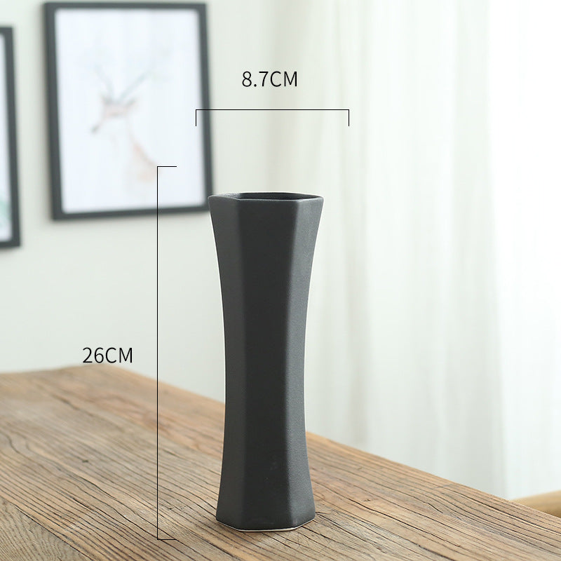 Contemporary Slim Ceramic Flower Vase