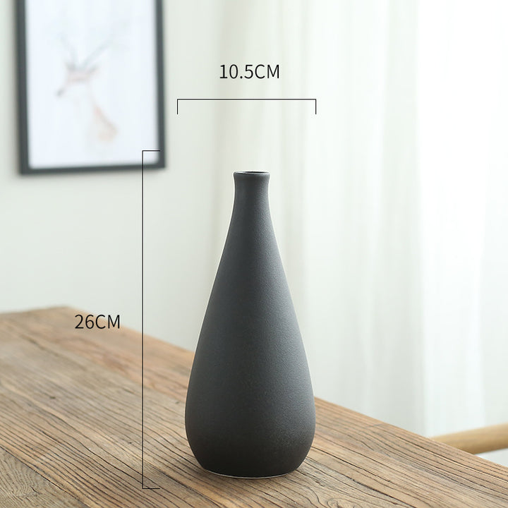Contemporary Slim Ceramic Flower Vase