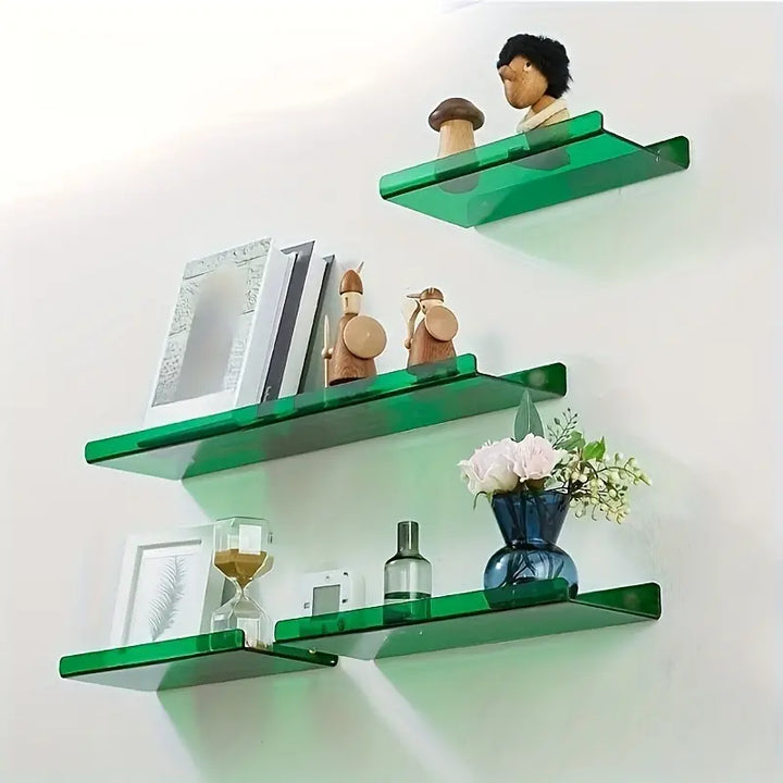 Kalsten | Floating Wall Shelf - Industrial Wall Shelf - Shower Shelf - Shower Board - Blue