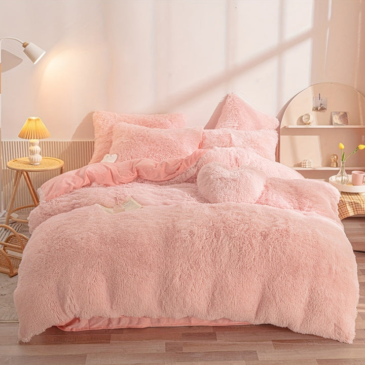 Ultra Soft Plush Duvet Cover Set with Zipper - Luxury & Comfort Kalsten