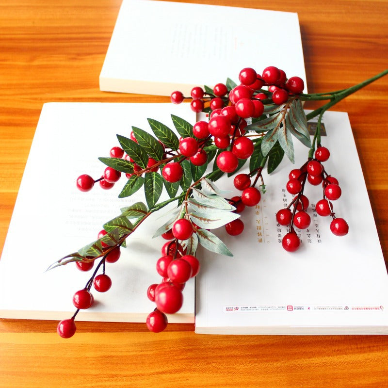 Decorative Green Berry Stem