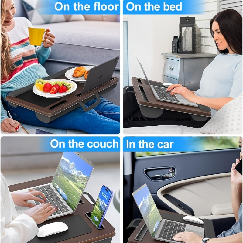 Ergonomic Laptop Holder with Wrist Support and Device Slots | Kalsten