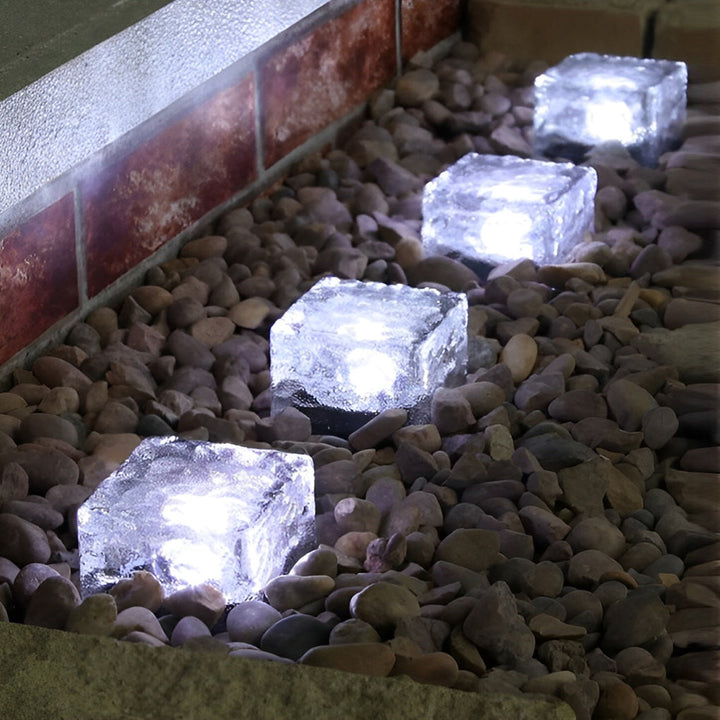 Solar Glass Brick Pathway Light Noxord
