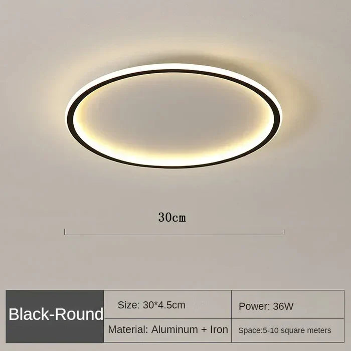 Scandinavian Round Ceiling Lamp - AuroraSphere | Kalsten