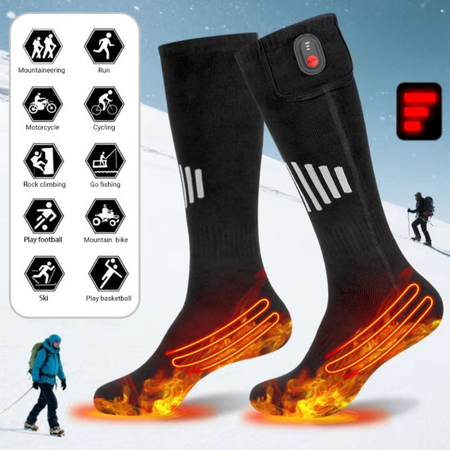 Kalsten | Rechargeable USB Heated Socks with Electric Thermal Warming for Cold Weather