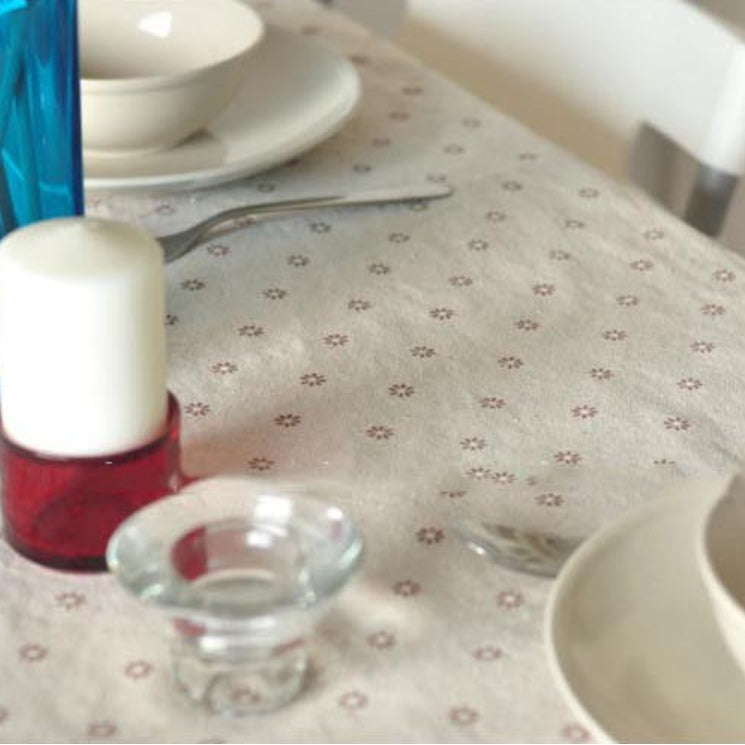 Kalsten | Daisy Print Cotton Linen Tablecloth
