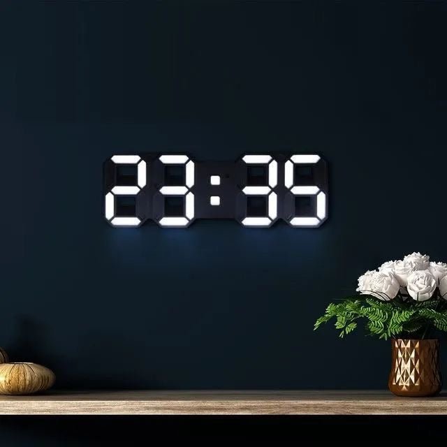 ClariTime 3D LED Wall Clock — Recognize your stress-free time in radiant clarity at any time | Kalsten