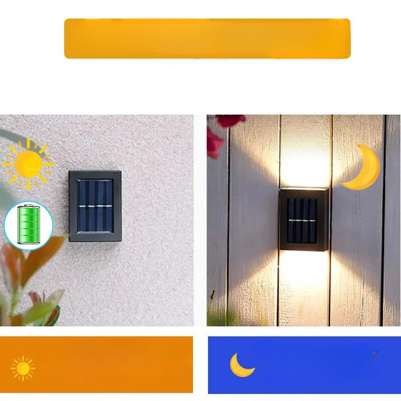 Solar Garden Fence Wall Lamp Noxord