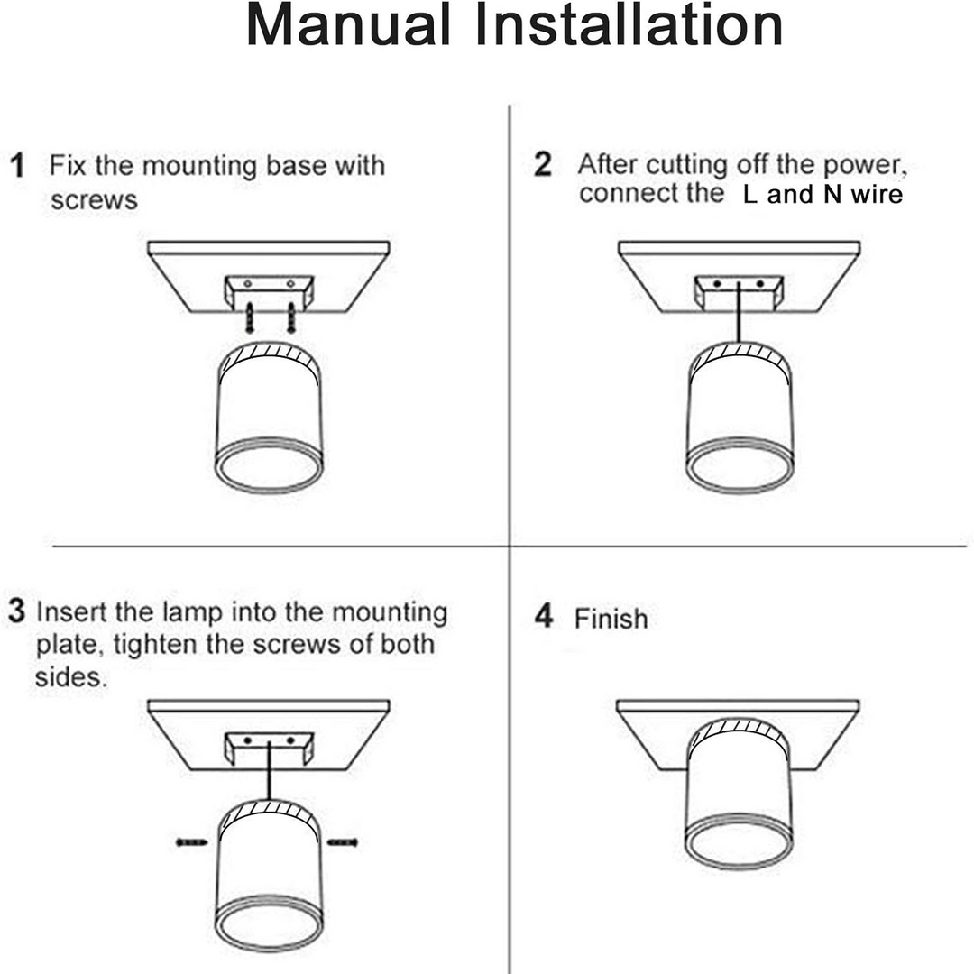 Modern Cylinder LED Flush Mount Ceiling Lamp Noxord