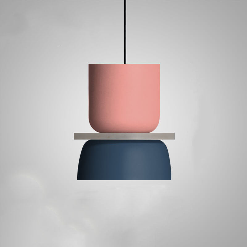 Pendant Light Metal 11.8 in Adjustable Colorful Living Room Bedroom Modern Ceiling Lamp | Kalsten