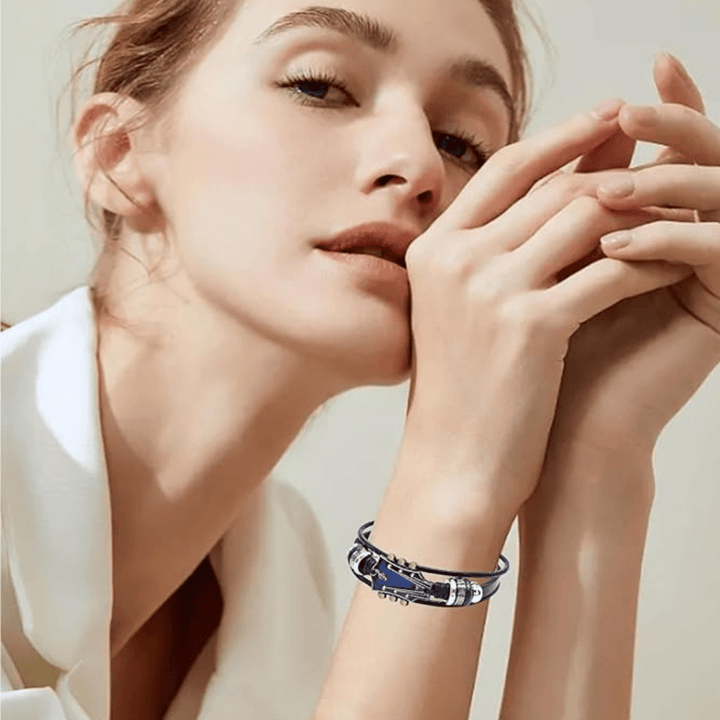 Kalsten | Leather Bracelet with Guitar-Inspired Design