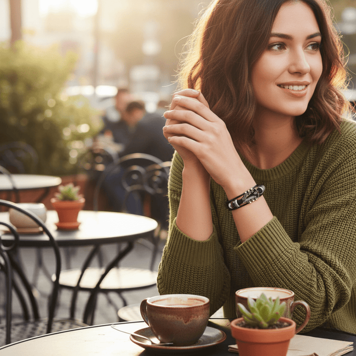Kalsten | Leather Bracelet with Guitar-Inspired Design