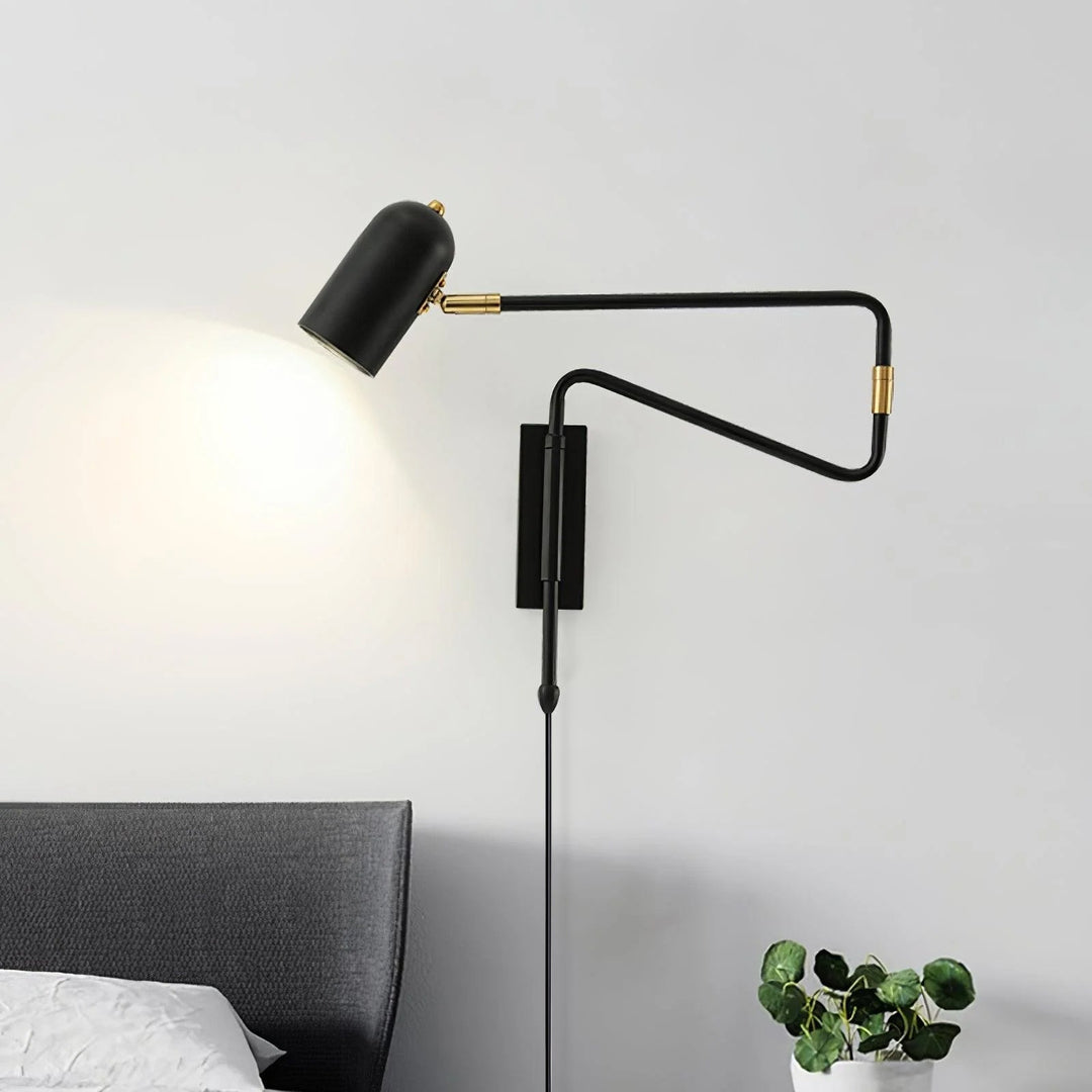 Adjustable Arm Plug In Wall-mounted light Wall Lamp | Kalsten