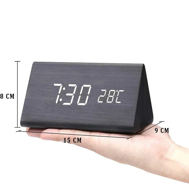 Digital Wooden Alarm Clock – Modern Technology with Timeless Wood Design | Kalsten