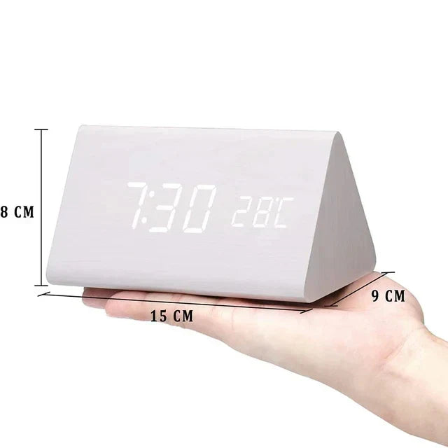 Digital Wooden Alarm Clock – Modern Technology with Timeless Wood Design | Kalsten