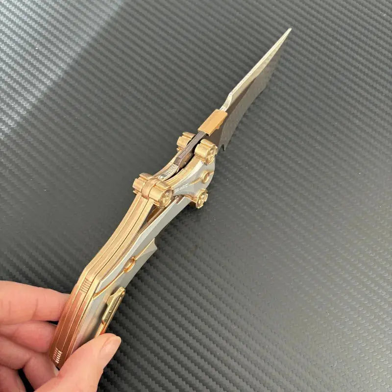 All-Metal Folding Pocket Knife