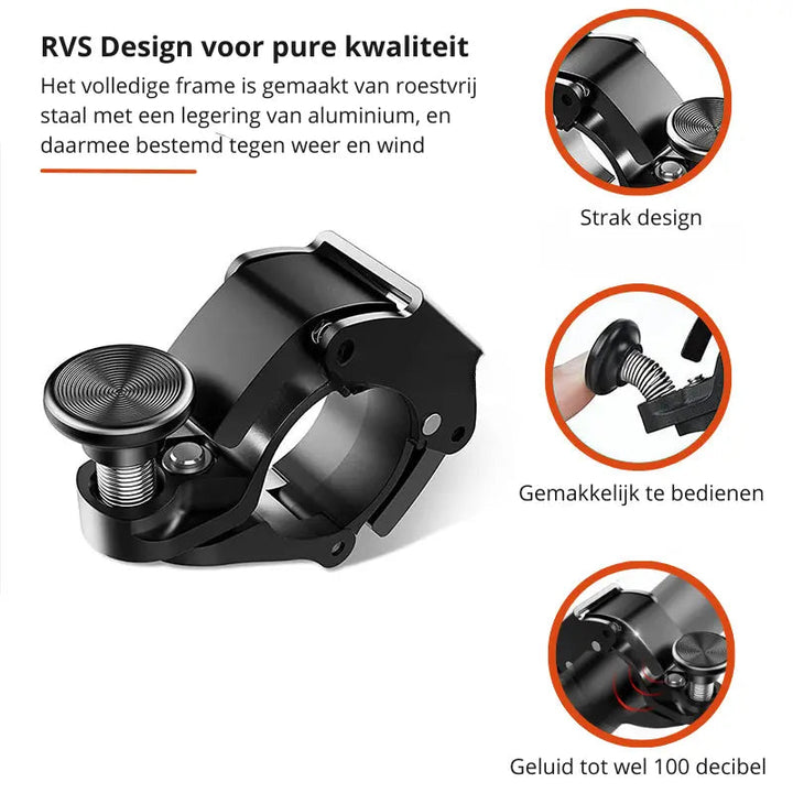 Aluminum bicycle bell 100 dB light | Kalsten