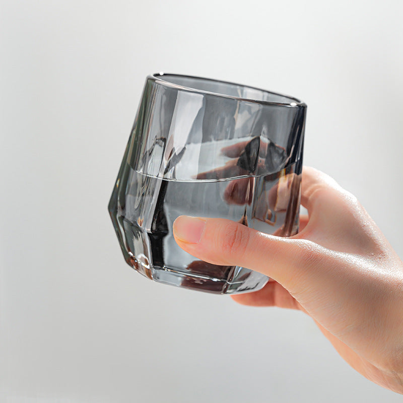 Noxord | Amber hexagonal Glass Cups