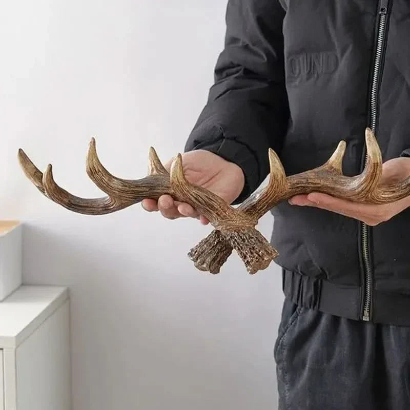 Vintage Antler Wall Hook Coat Rack