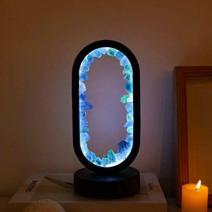 Table lamp with crystal ambient light design | Kalsten