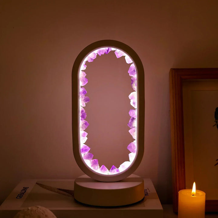 Table lamp with crystal ambient light design | Kalsten