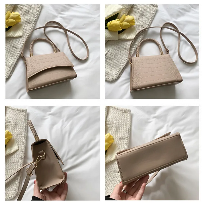 Style feather Women's Handbag made of PU leather with Crossbody strap | Kalsten