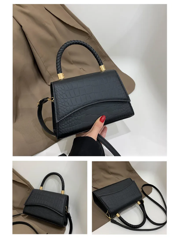 Style feather Women's Handbag made of PU leather with Crossbody strap | Kalsten