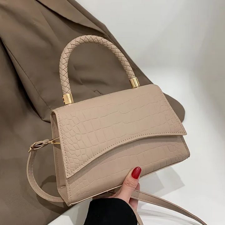 Style feather Women's Handbag made of PU leather with Crossbody strap | Kalsten