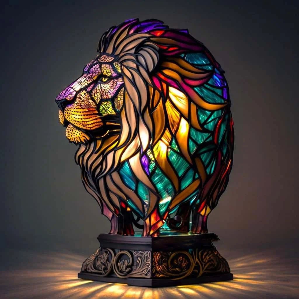 Decorative Animal Glass Table Lamp Noxord