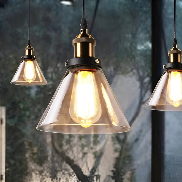 Hanging lamp made of antique glass – Vintage style for stylish lighting | Kalsten