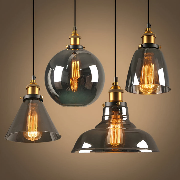 Hanging lamp made of antique glass – Vintage style for stylish lighting | Kalsten