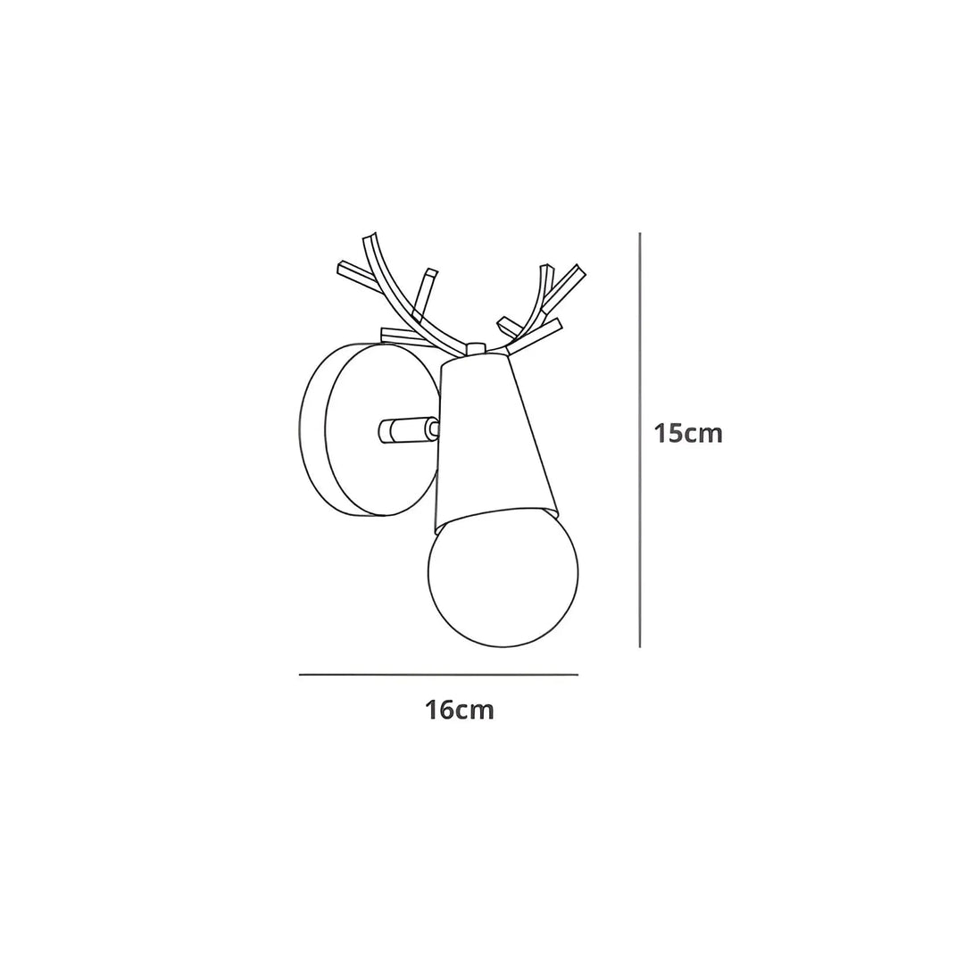 Nordic Glow Antler LED Wall Lamp – Elegant & Energy Efficient Design Noxord