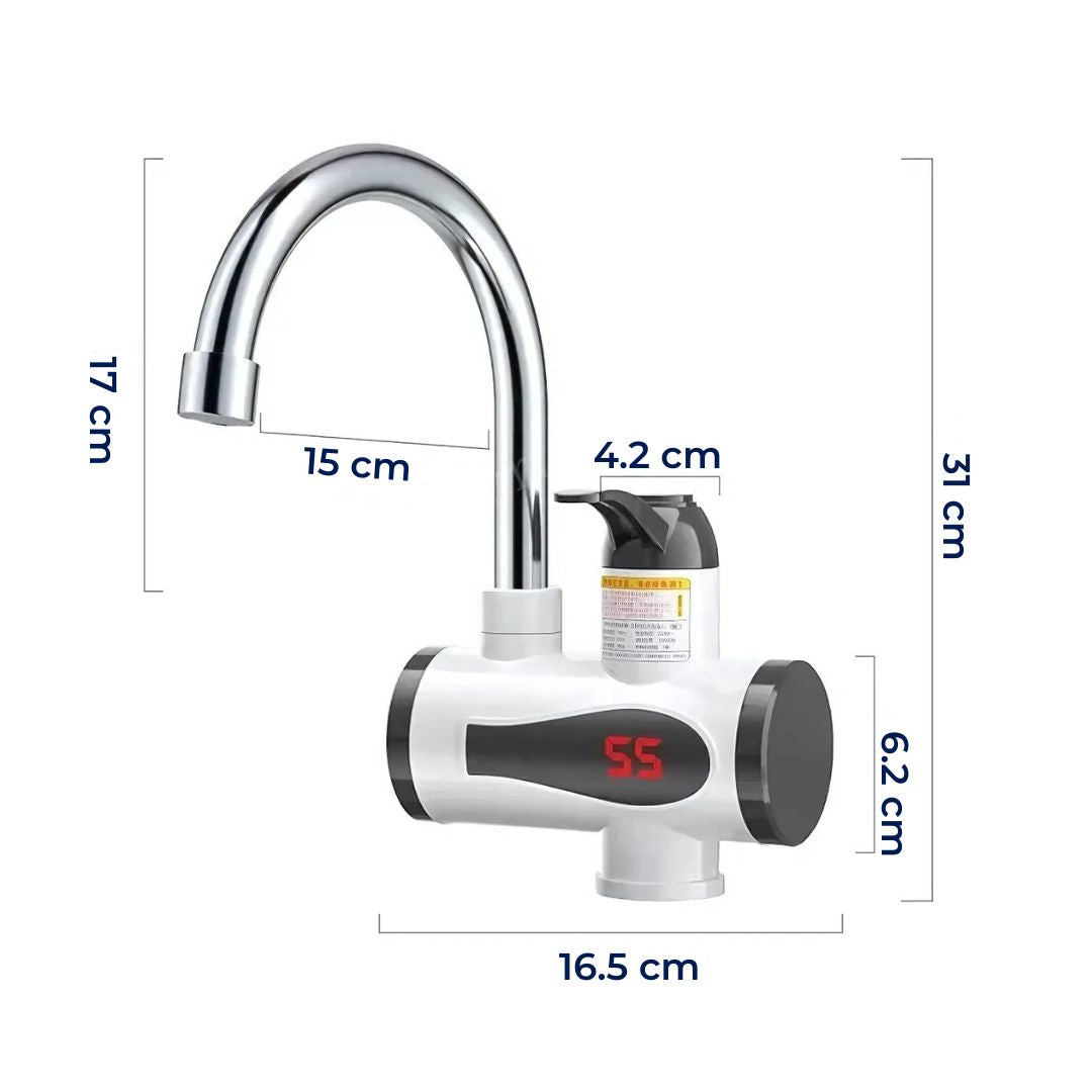 AquaSwift | Instant Hot Water Tap – Tankless Design – Compact Energy-Efficient Unit – Ideal for Kitchens & Bathrooms Kalsten